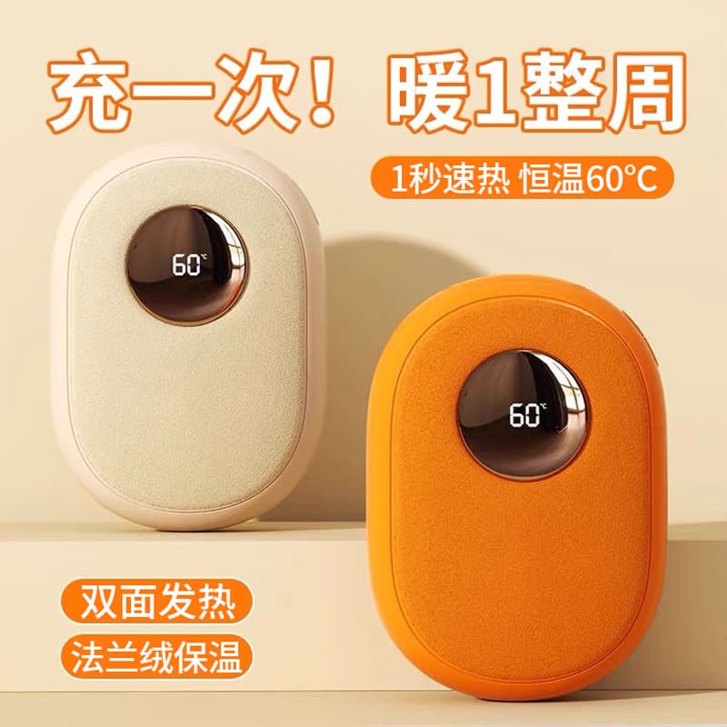 2025 New Hand Warmer Rechargeable 2-in-1 Self-Heating Mini Portable USB Warmer
