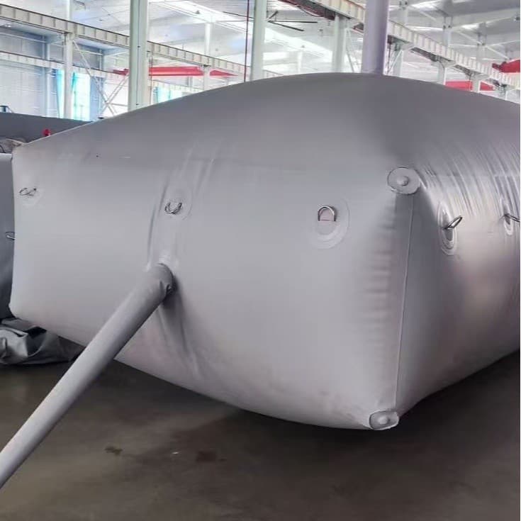 PVC Middle East water bladder cross-border trade square gray long-nose drought relief large capacity flexible water storage bag