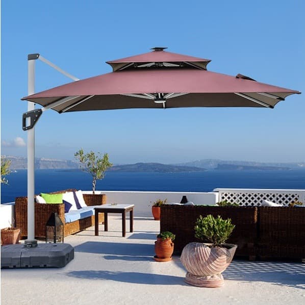 Outdoor Umbrella Patio Umbrella Sun Shade Garden Villa Large Outdoor Umbrella Sun Umbrella Market Stall Outdoor Roman Umbrella