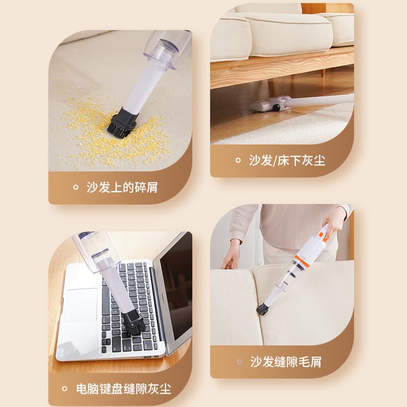 Cross-border push rod high-power vacuum cleaner, car charging portable mite remover, handheld wireless home vacuum cleaner