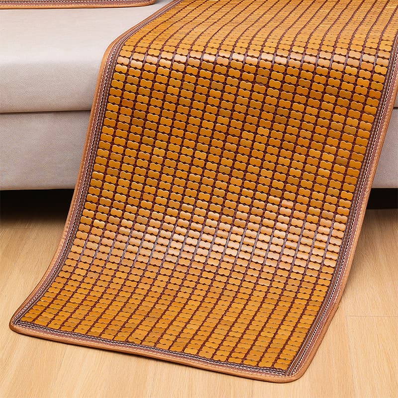 Summer Mahjong Cool Mat, Bamboo Mat Dual-use Ice Cold Mattress, Cooling Summer Sofa Cushion, Living Room Seat Cover Anti-slip