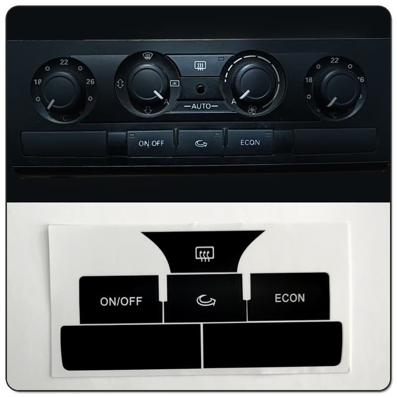 Suitable for 2004-2006 Audi A6L manual air conditioning control switch button repair sticker