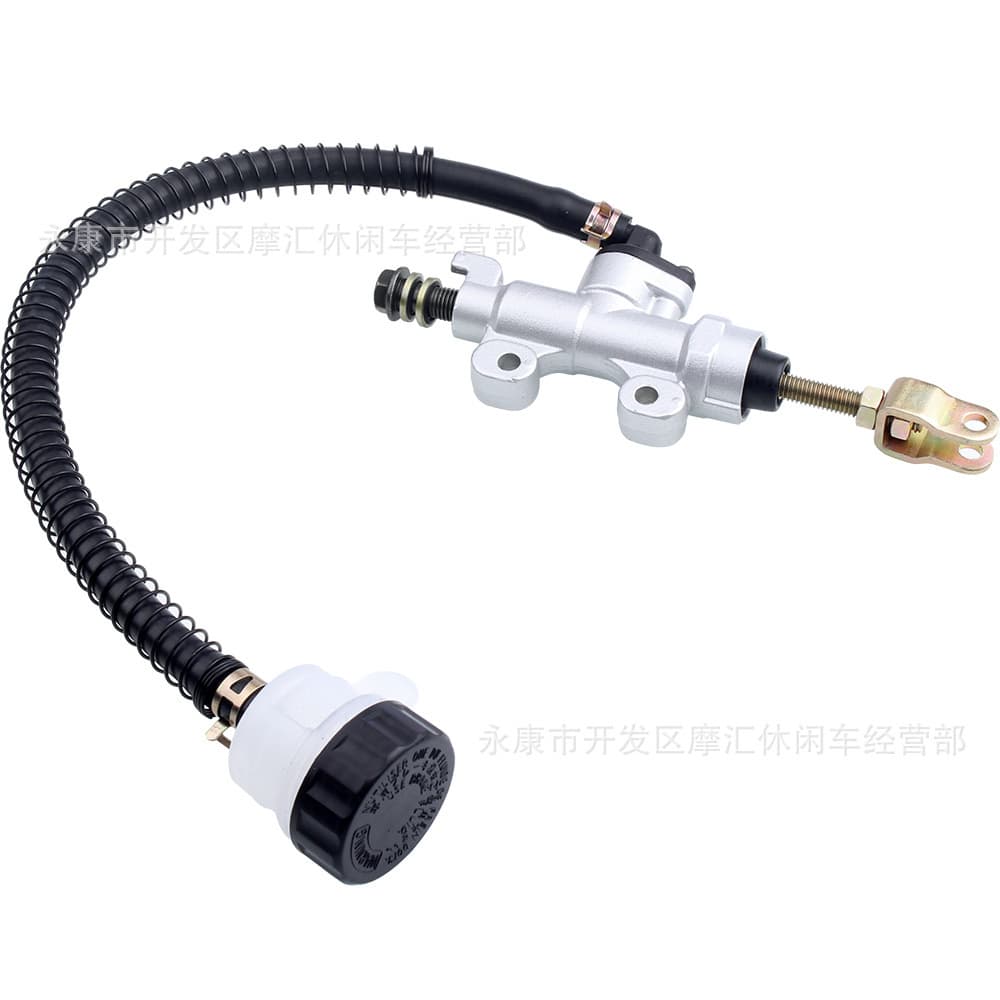 Off-Road Motorcycle Atv Beach Bike Street Racing Bike Accessories Universal Rear Brake Master Cylinder Foot Brake Integrated Pump with Oil Cup