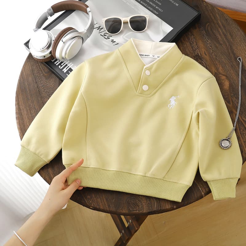Boys' Sweatshirt Spring/Autumn Style 2025 New Fashion Spring Wear, Medium to Large Size Spring Street-Striking Top Base Layer, Trendy