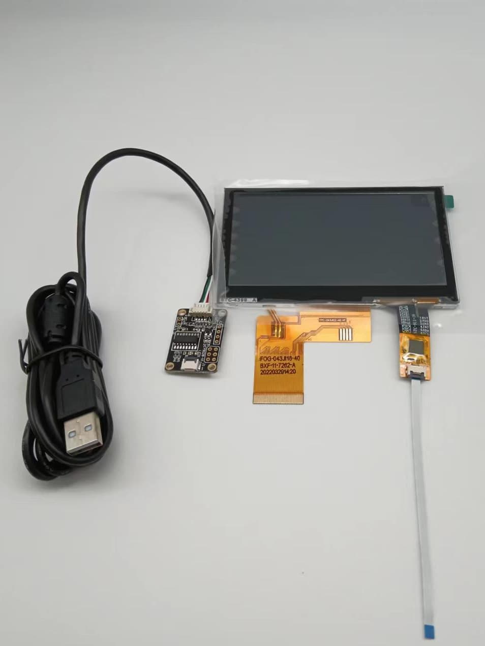Shenzhen manufacturer 4.3-inch bare screen IPS full-viewing HD TFT display TN LCD screen general industrial control equipment