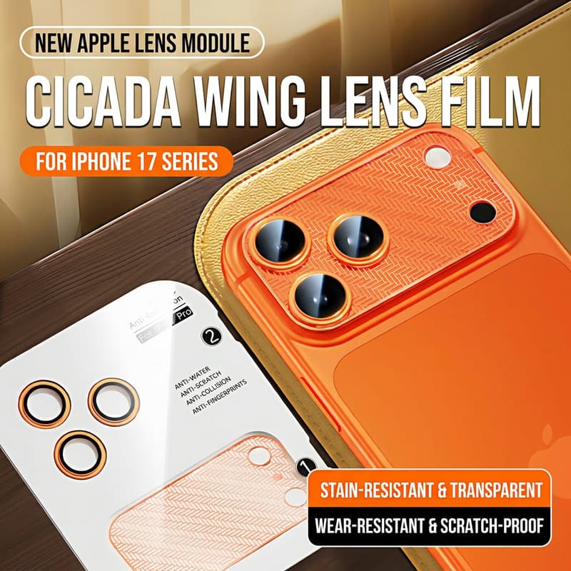The New High-Definition Ar Cicada-Wing Lens Protective Film Is Suitable for iPhone 17 Pro Max Anti-Scratch Camera Protector Af