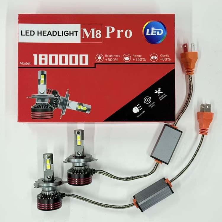 LED Car Light H1/H4/H7/H9/H11/9005/9006 Vehicle Headlight 60W High/Low Beam M8pro