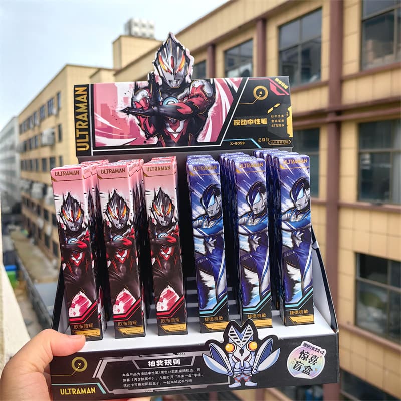 New Anime Blind Box Pen High-Appearance Gel Pen Dimension Game Water Pen 0.5 Black Pen High-Appearance Blind Box Wholesale