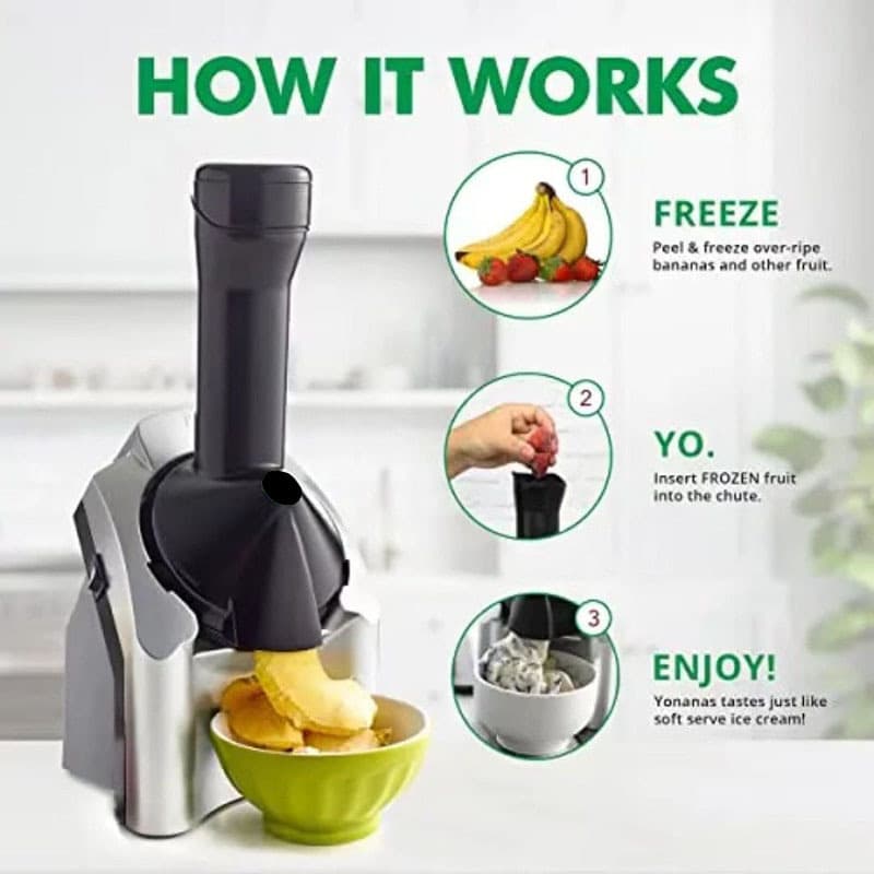 Electric Fruit Slushie Machine Ice Cream Maker Homemade Popsicle Maker