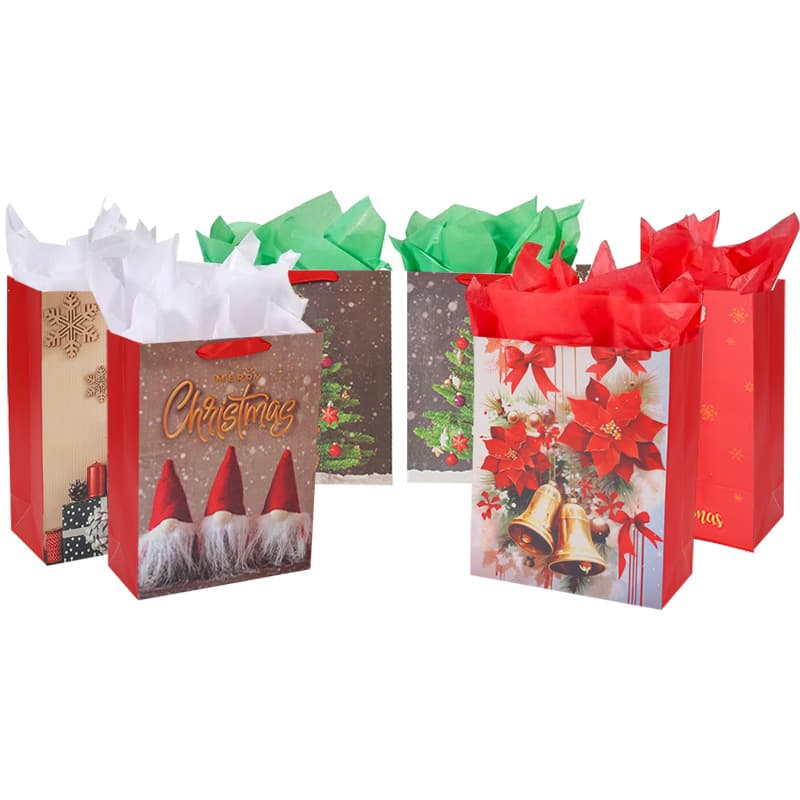 Cross-border 2025 New Christmas Gift Bag Packaging Christmas Tote Bag Gift Bag Souvenir