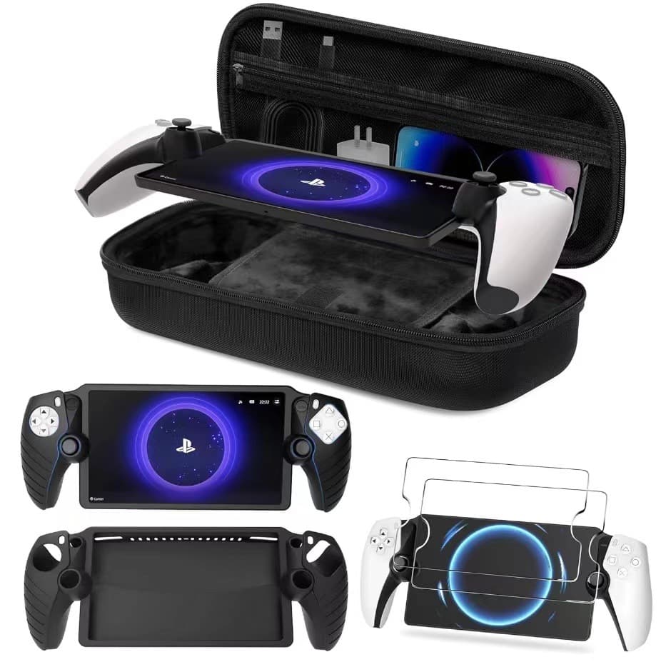 Suitable for Play Station Portal Storage Bag Protective Case Tempered Film Set PS5 Streaming Handheld Set