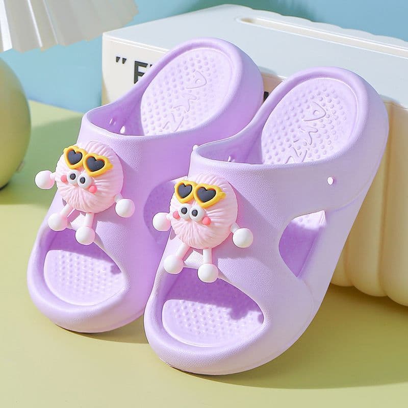 Kids Slippers Outdoor Girls Summer 2026 New Anti-Slip Super Cute Trendy EVA Baby Slippers Quick-Dry