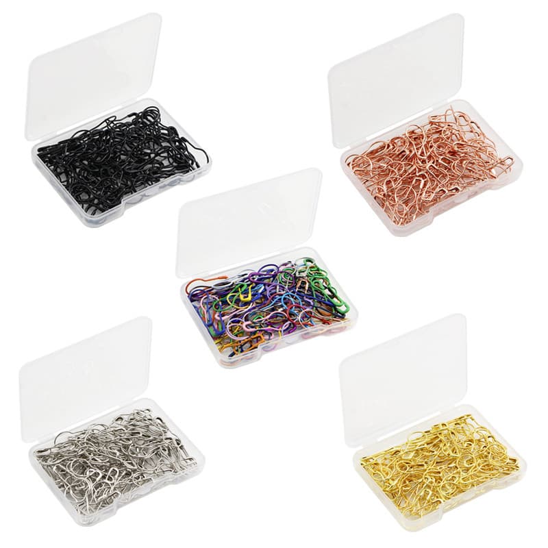 New Color Mix Gold Silver Black Gourd Safety Pins 100pcs/Box Clothing Tag Fasteners