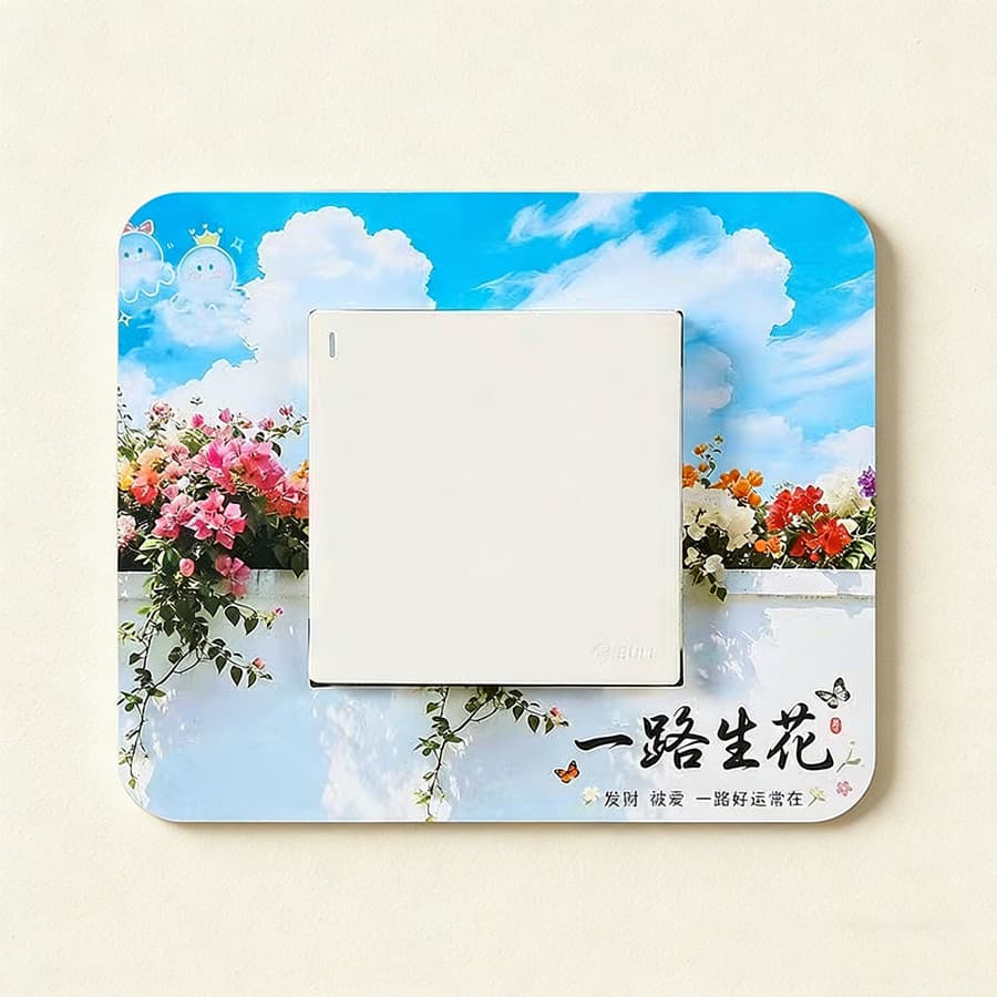 New dust-proof switch frame cover bedroom living room light switch socket universal protective cover decoration without leaving any trace without damaging the wall