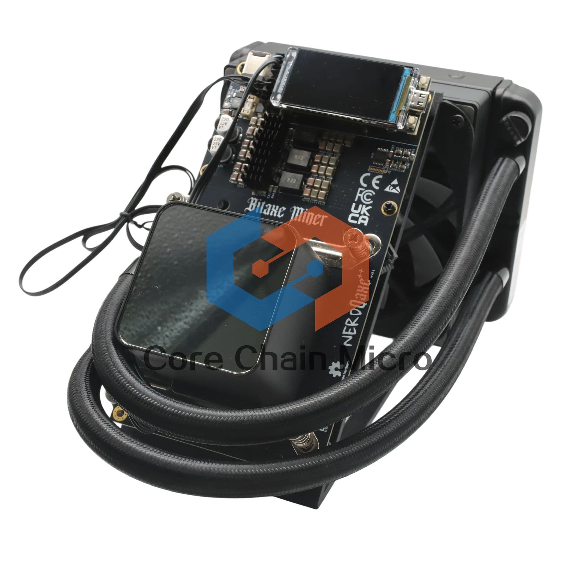NerdQaxe++ Hydro 4.8T Hash 4xBM1370 ASIC Chip Silent BTC BCH Lotto Machine