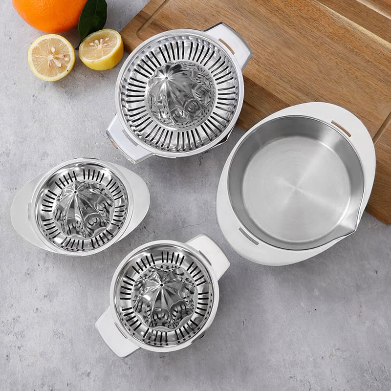 Stainless steel manual juicer fruit lemon orange juicer hand pressure small portable juicer fine hole