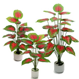 Artificial Plant Living Room Decoration Bedroom Floor Artificial Green Plant Potted Ornament Indoor Decoration Fake Plant Red Sumac
