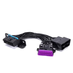 OBD Extension Cable 1-to-2 for VW Buick Compatible with Original Vehicle Connector 16-Pin OBD2 Splitter Cable