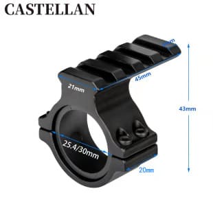 25.4/30mm Diameter Bracket, 25.4mm Flashlight Bracket Ring, Scope Ring