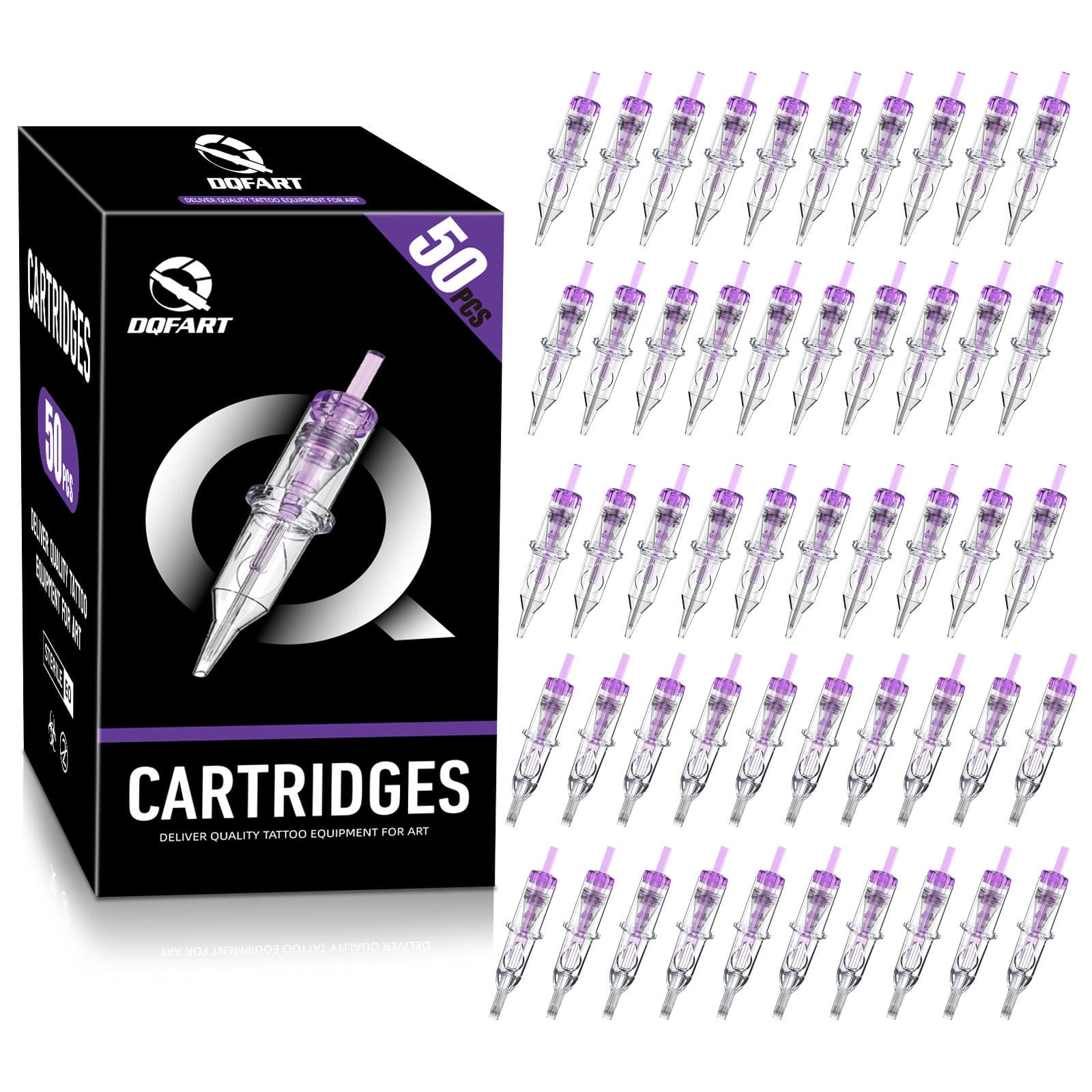 Cross-border hot model DQFART 50PCS mixed model combination pack 3RL/5RL/7RL/5M1/9M1x10