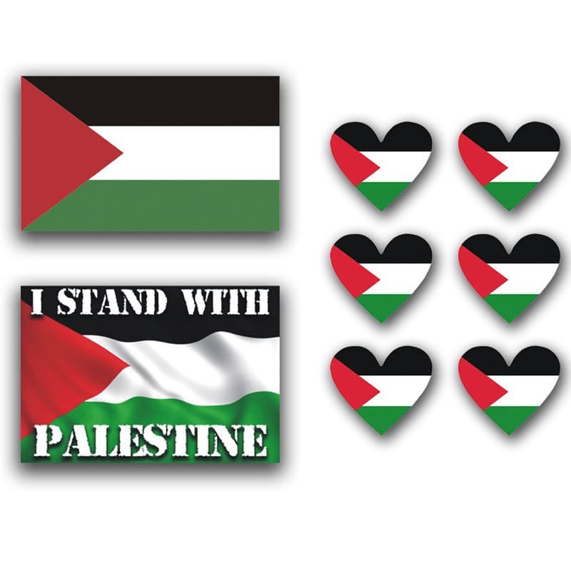 Palestine Car Sticker Support Flag Reflective Electric Scooter Motorcycle Car Decal Rear Window