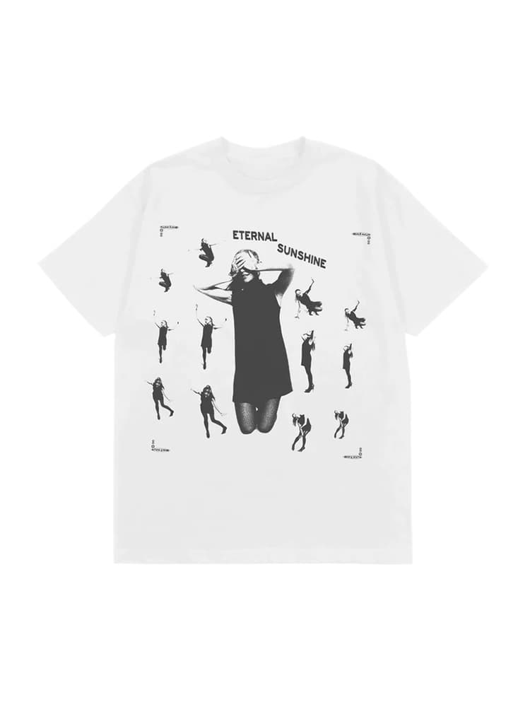 Ariana Grande Rock Female Singer American Retro Style Short Sleeve Cotton T-Shirt