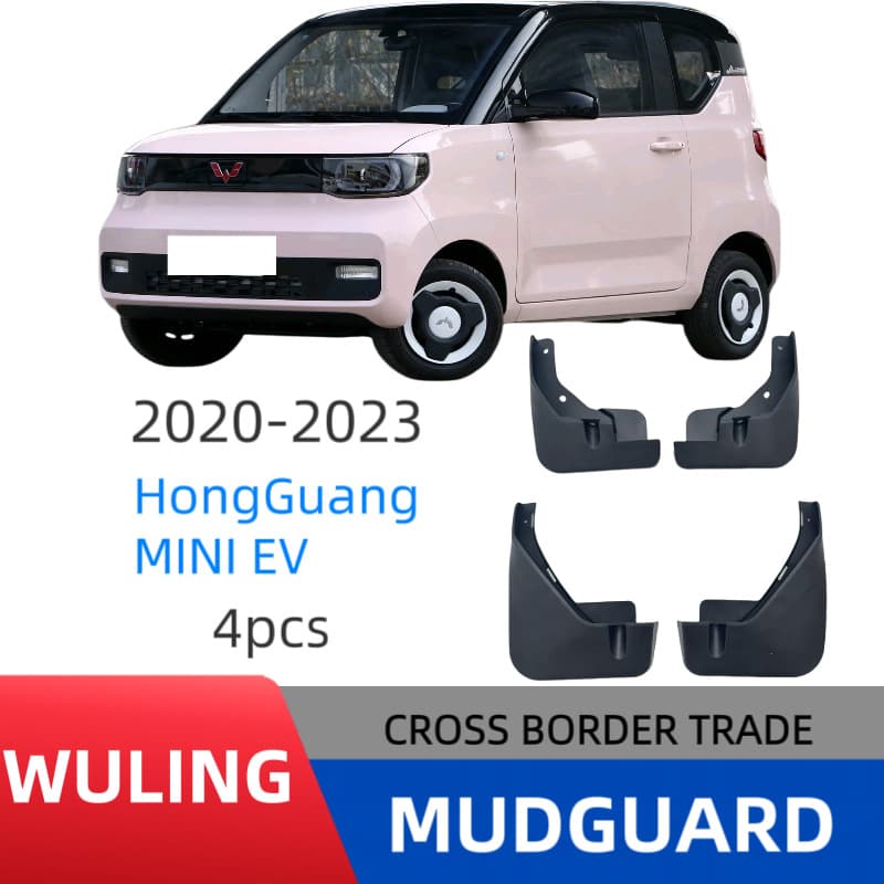 Fits Wuling Hongguang MINI EV Free Edition Macaron New Energy Fender Mud Flap Car Mudguard Modification Factory