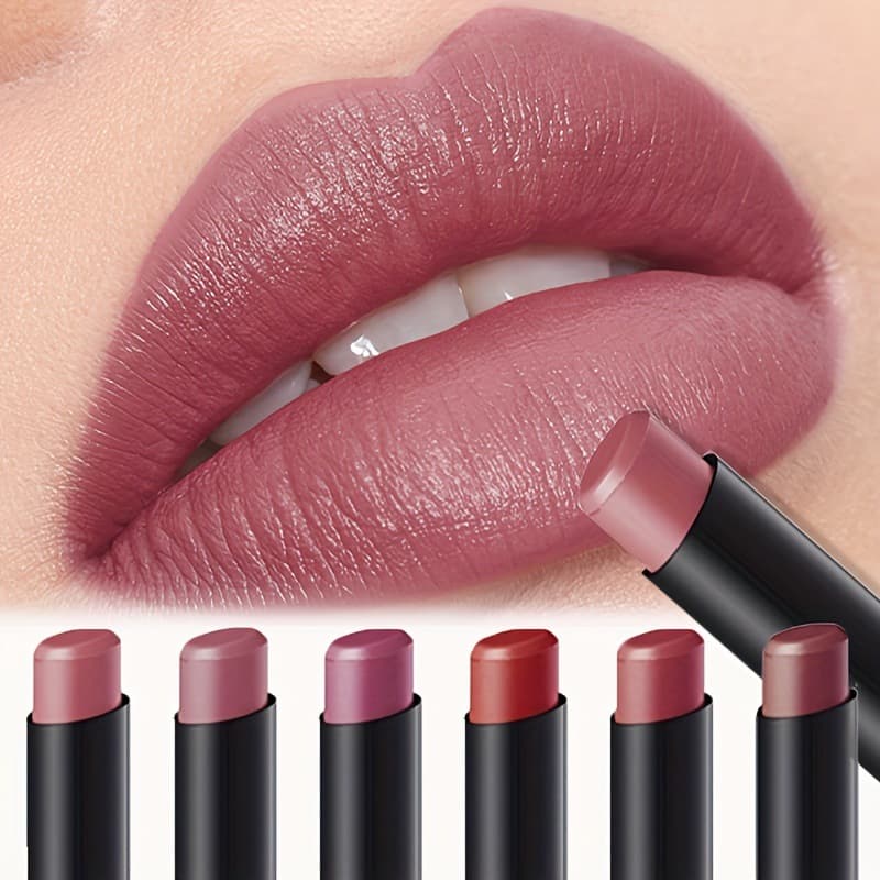 2025 New Cross-border Drop Shipping Matte Lipstick, Easy-to-Apply Lip Pencil, Long-Lasting Lipstick.