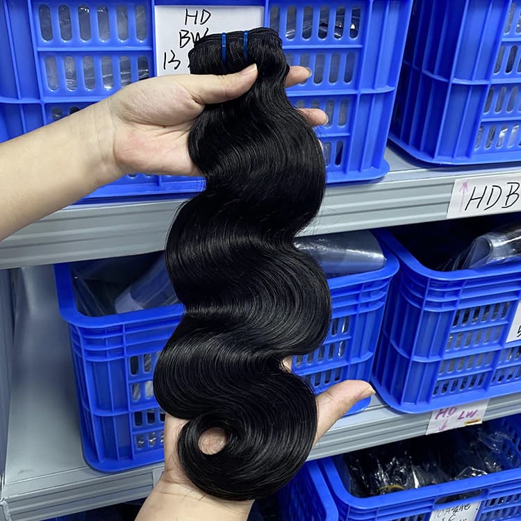 European and American real hair wig curtain Body wave human hair for women, hair bundle