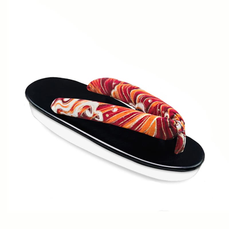 Japanese Soft Sole Straw Sandals COS Original Slippers Wedge Heel Clogs Geisha High Heel Flip Flops