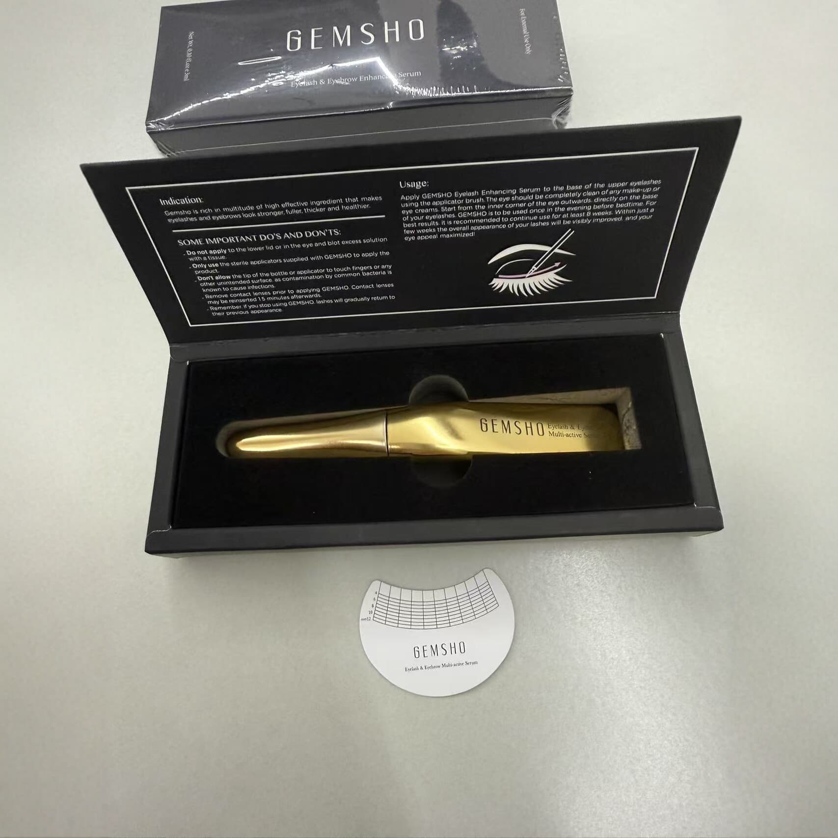 GEMSHO Eyelash Serum Thickening Lengthening Curling Cross-border Supply Eyelash Care Solution False Eyelash Wholesale
