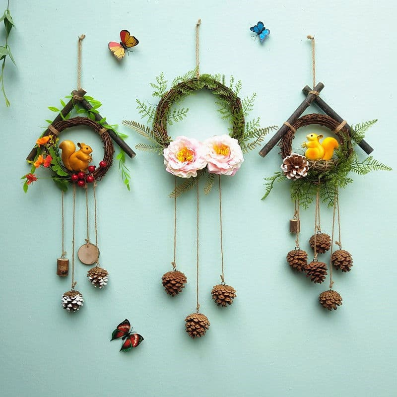 Wreath Decoration Wall Hangings Living Room Wall Decor Interior Accessories Creative Home