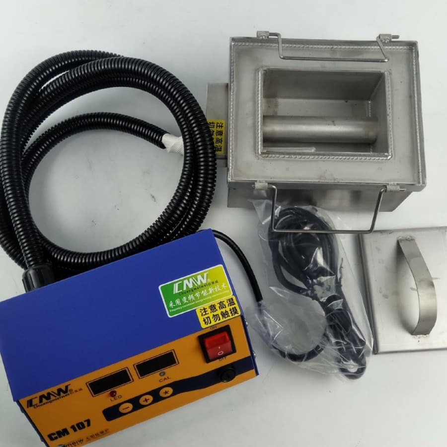 CM7210S enameled wire stripping furnace 100x70x50mm split stainless steel stripping furnace with stripping powder heating.