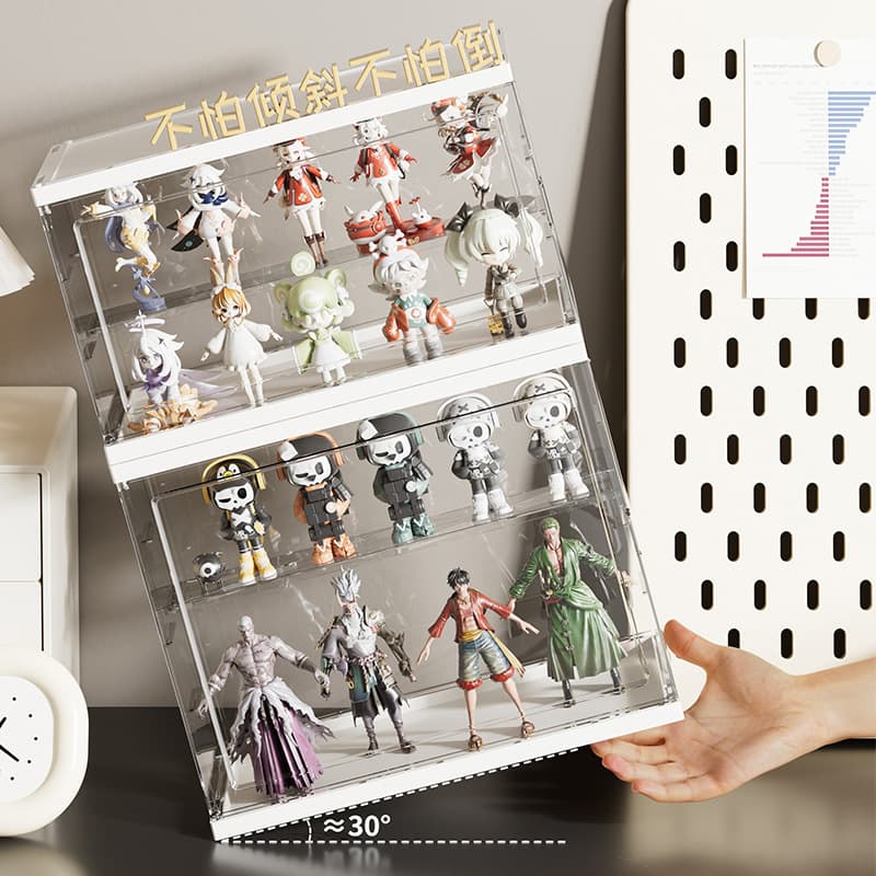 ZT1688 Blind Box Storage Display Stand Pop Mart Transparent Acrylic Display Box Figure Doll Storage