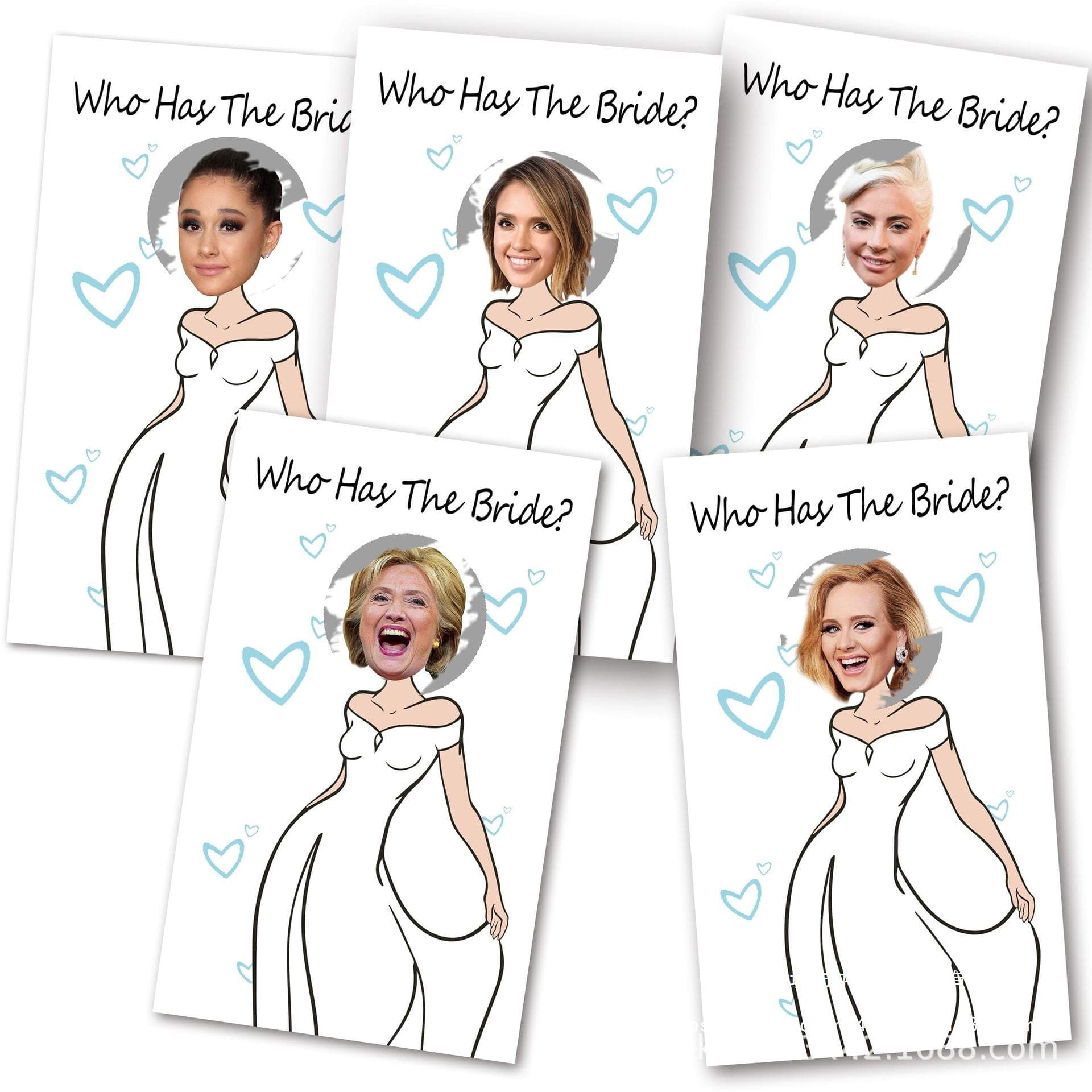 Bridal Shower Game Cards Wedding Party Scratch Cards Who Knows the Bride Best