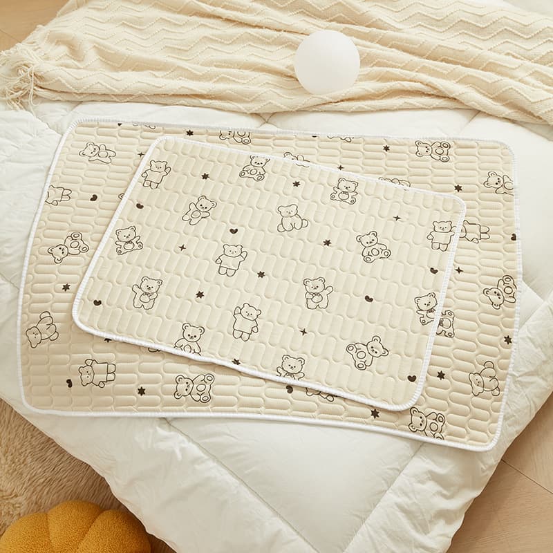 Class A Knitted Cotton Five-Layer Absorbent Diaper Pad, Anti-slip Waterproof Care Mat, Stroller Leak-proof Pad Manufacturer Wholesale