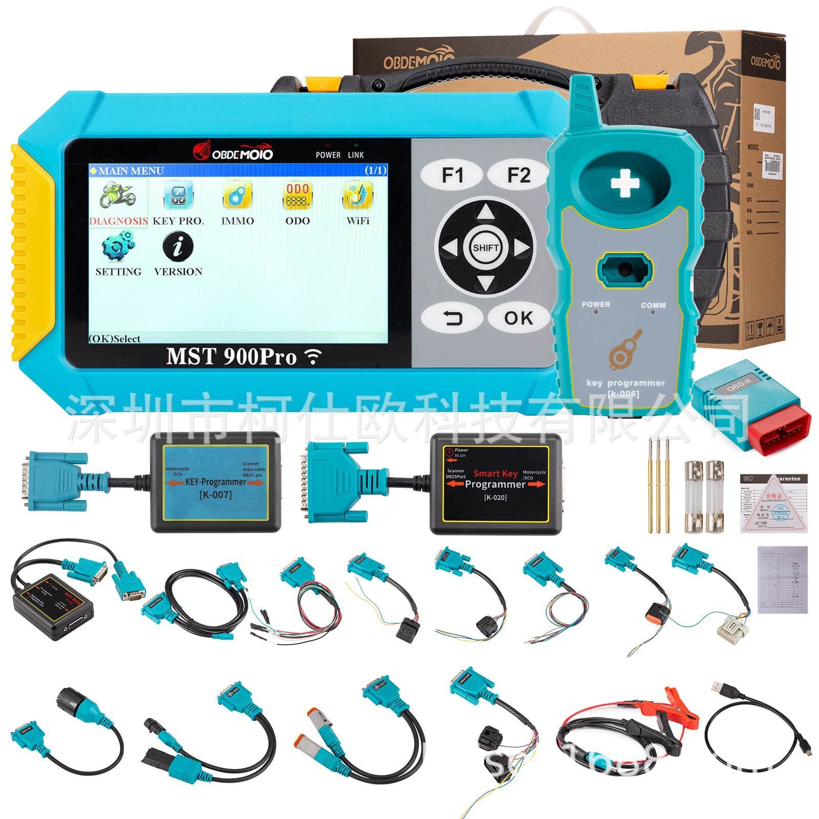 OBDEMOTO 900pro motorcycle diagnosis, key matching and ODO mileage three-in-one multi-function diagnostic tool