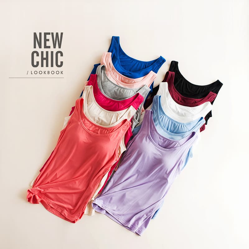 Modal Women's Padded Vest Cup All-In-One Sling Bottoming Yoga Sports Cross-Border Source Factory Ready Stock