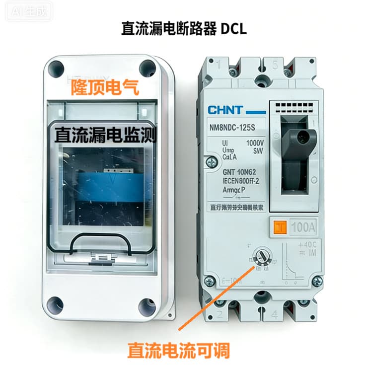 DC leakage circuit breaker 630A 500A 400A 315A 250A 2 DC leakage protection DC RCBO