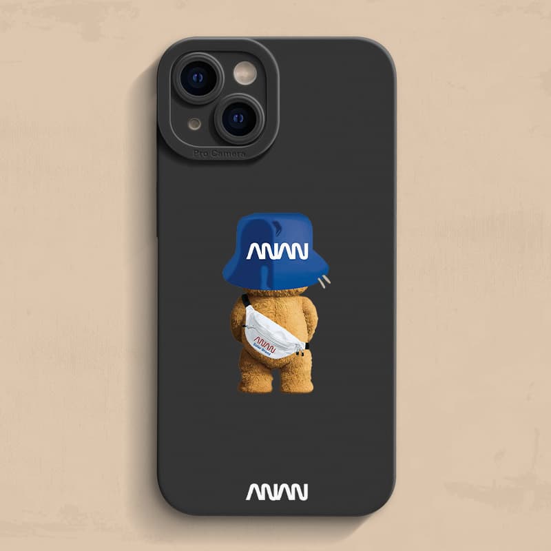 Ins-style Teddy Bear Case for iPhone 15 Pro Max, iPhone 12, iPhone 14, iPhone 13, Anti-Drop Protection for 11 Pro
