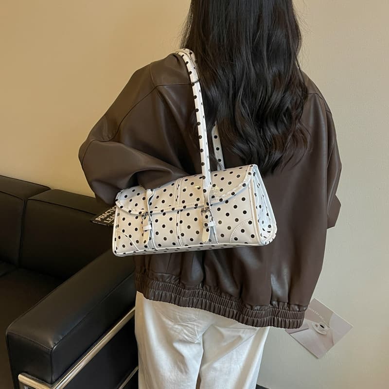 Polka Dot Handbag for Women 2026 New Style Fashionable Premium Single Shoulder Bag Exquisite Versatile Commute Crossbody Bag for Women