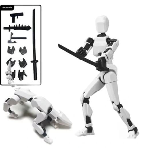 Cross-border Doll 13-Joint Articulated 3D Printed 3rd Generation Mannequin DIY Full-Body Stress Relief Ornament Action Figure