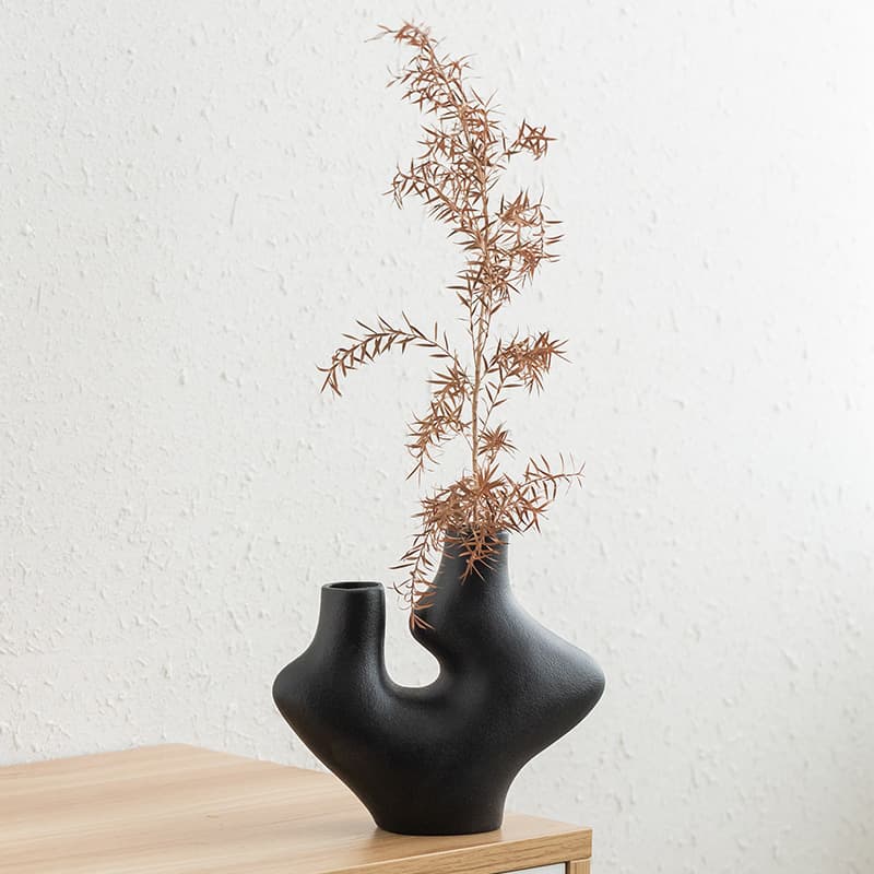 Ceramic vase modern simple ornament ins circle vase creative ceramic vase cross-border hot selling white vase