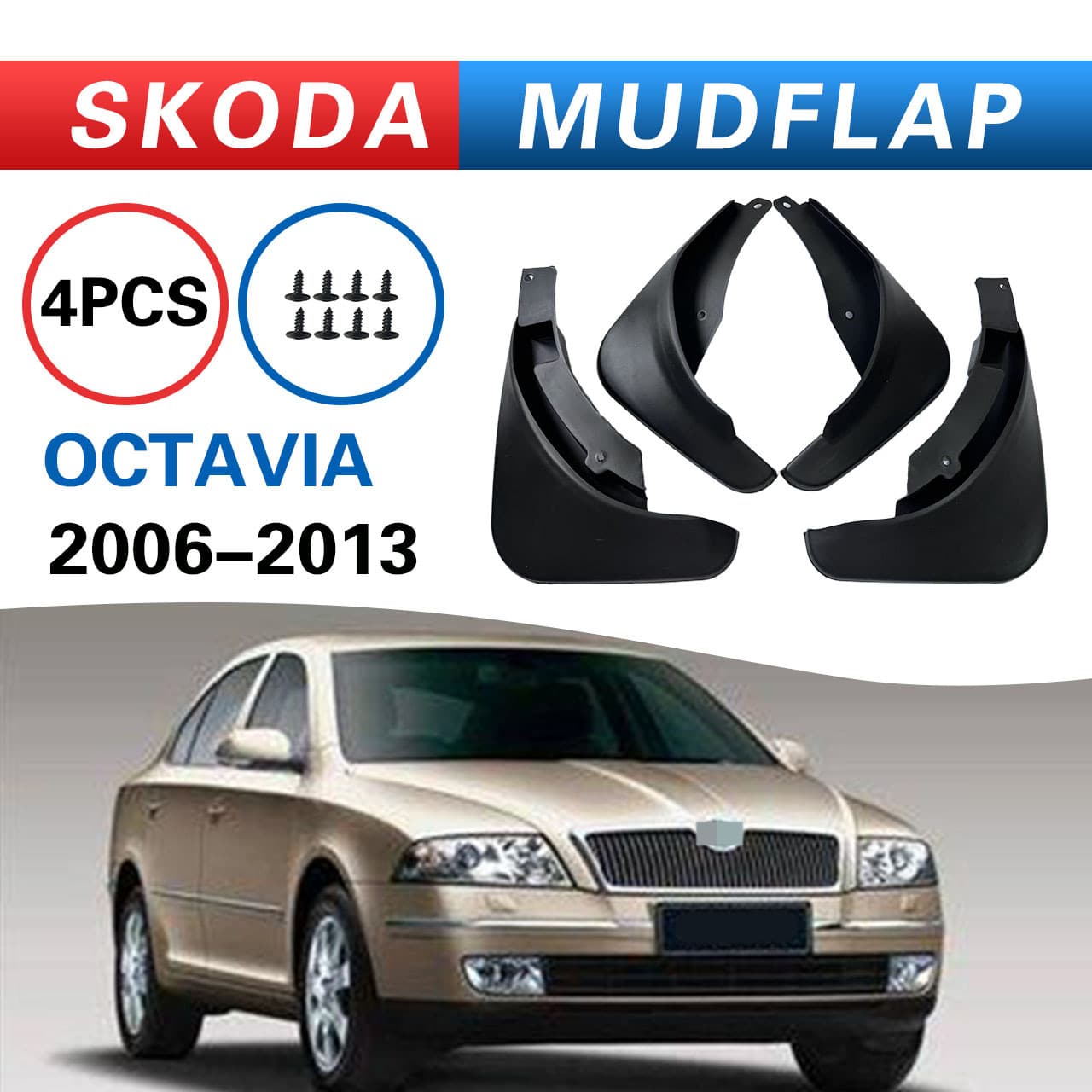 Fender for Skoda Octavia 2006-2013, Cross-border, Foreign Trade, Auto Modification Fender Mud Flaps