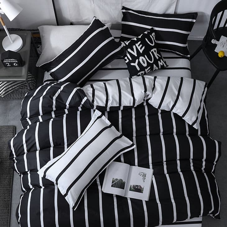 Ins Thickened Twill Brushed Duvet Cover Sheet Set 3-Piece 4-Piece Student Quilt Cover Skin-Friendly Cotton Bedding