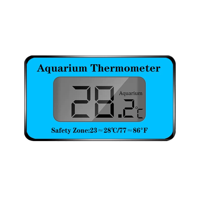 Digital LCD Fish Tank Aquarium Thermometer Suction Cup Thermometer Submersible Fish Tank Thermometer LED Large Screen