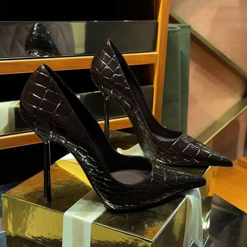 Thin-Heeled Professional New Style Sexy Black 2026 Pointed-Toe High-Heeled Shoes for Women, Versatile and Elegant for Work, Suitable for Spring and Autumn