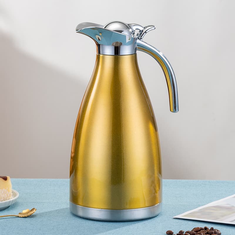 European stainless steel pot hotel teahouse hot water kettle boiling water tea kettle thermos coffee pot thermal kettle gift pot