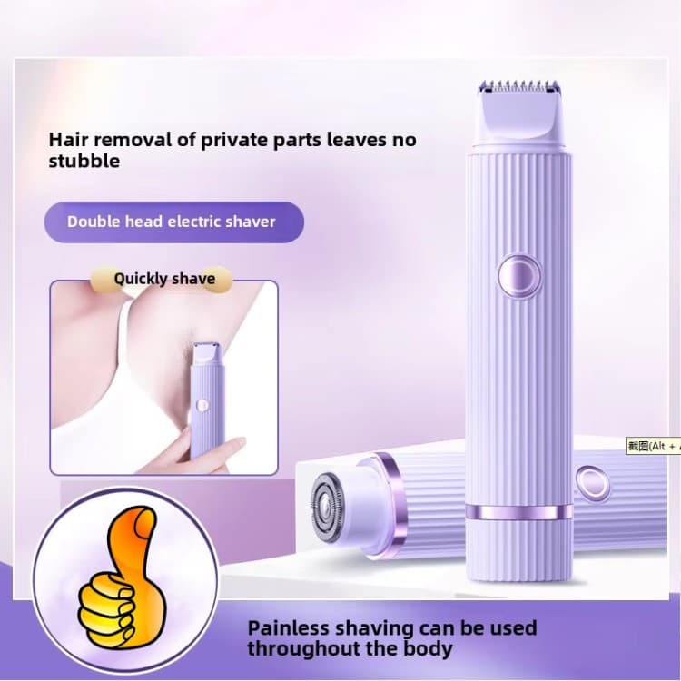 Electric Hair Trimmer Private Men Women Pubic Hair Trimmer Intimate Area General Razor Painless No Hair Removal Armpit