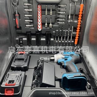 High-Power Brushless Electric Wrench, High Torque Woodworking Auto Repair Tool, Lithium-Ion Cordless Impact Wrench Driver